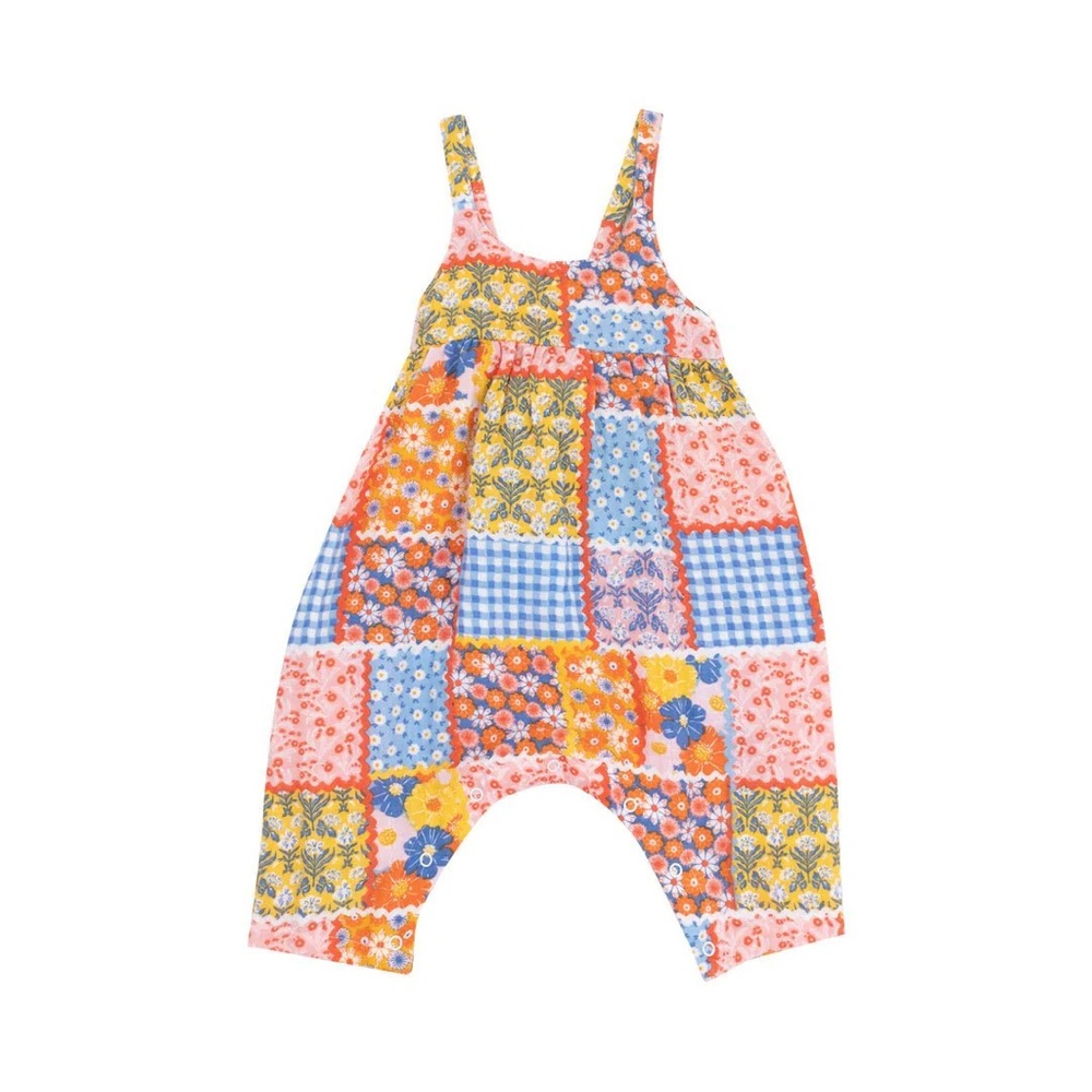 Angel Dear Patchwork Romper